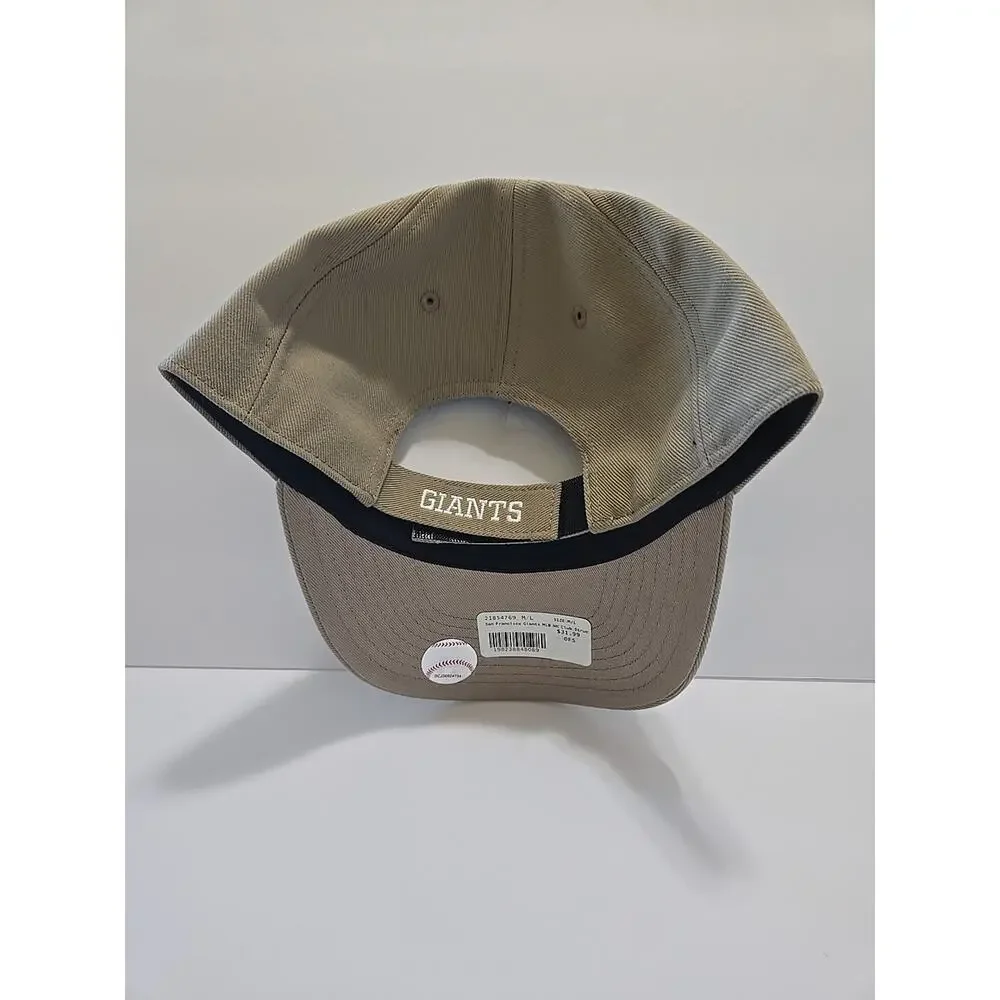 Nike San Francisco Giants Khaki Club Cap Adjustable Hat Cap Size M/L Structure - Picture 4 of 10